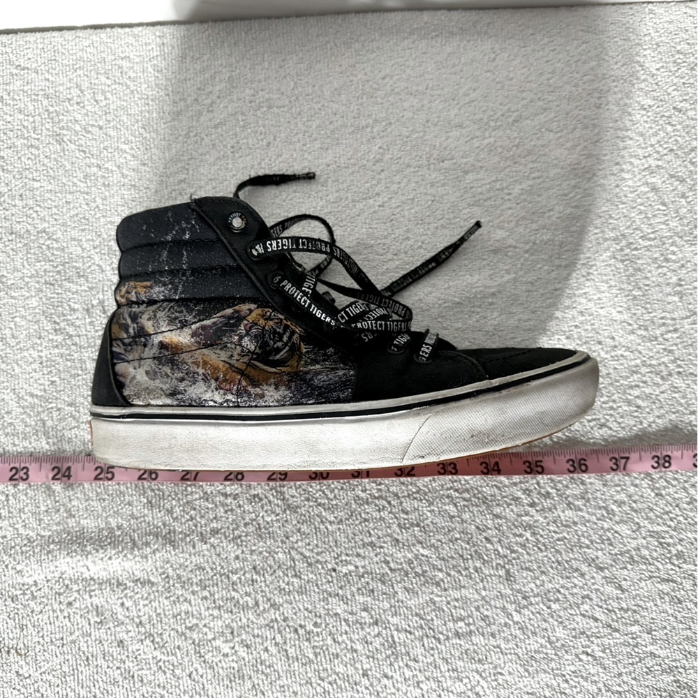 Vans Discovery Project Cats Black High Top Sneakers Project Tigers 9.5 - Picture 15 of 15